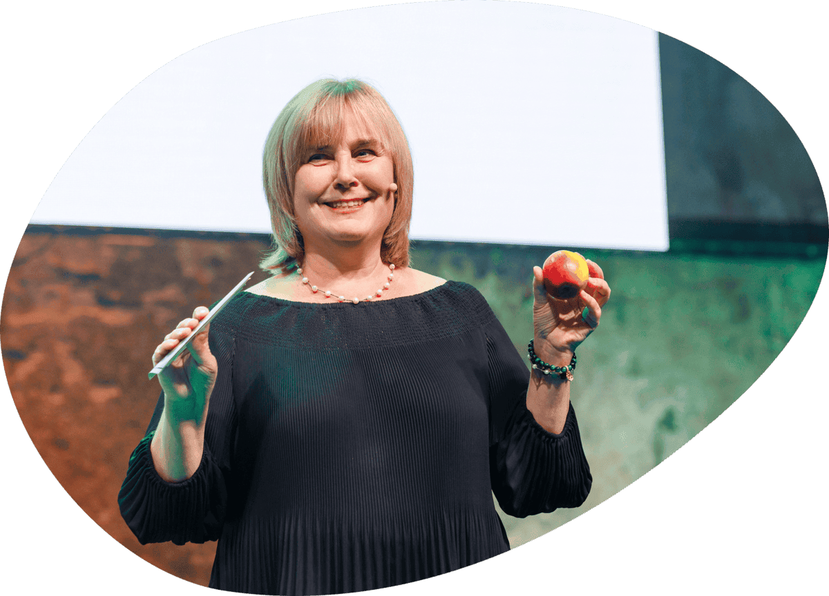 Eva Truuverk õunamudeli tutvustus